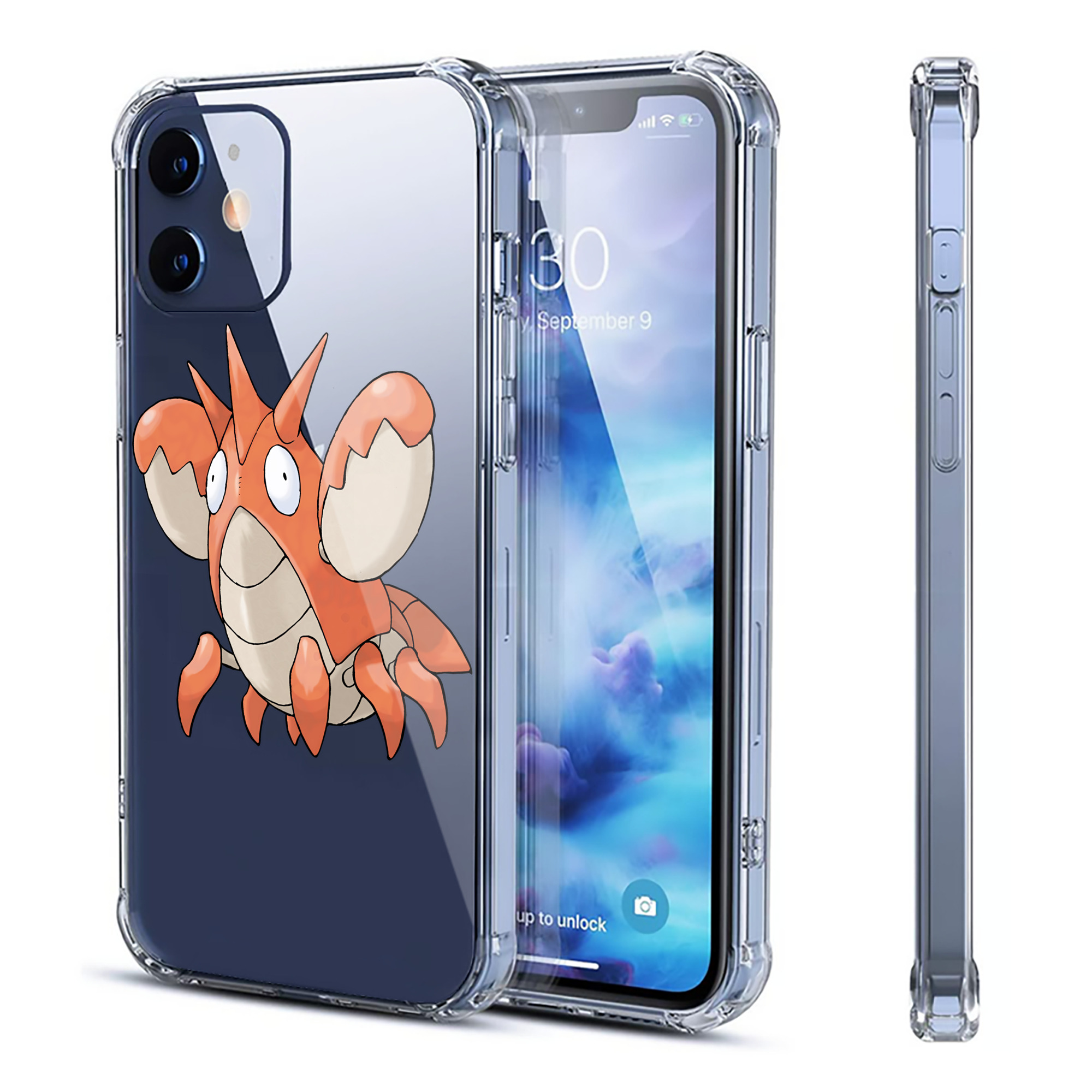 （画像用） ポケットモンスター Pokémon 【iPhone 12シリーズ対応】透明スマホケース（クリアソフトケース）
